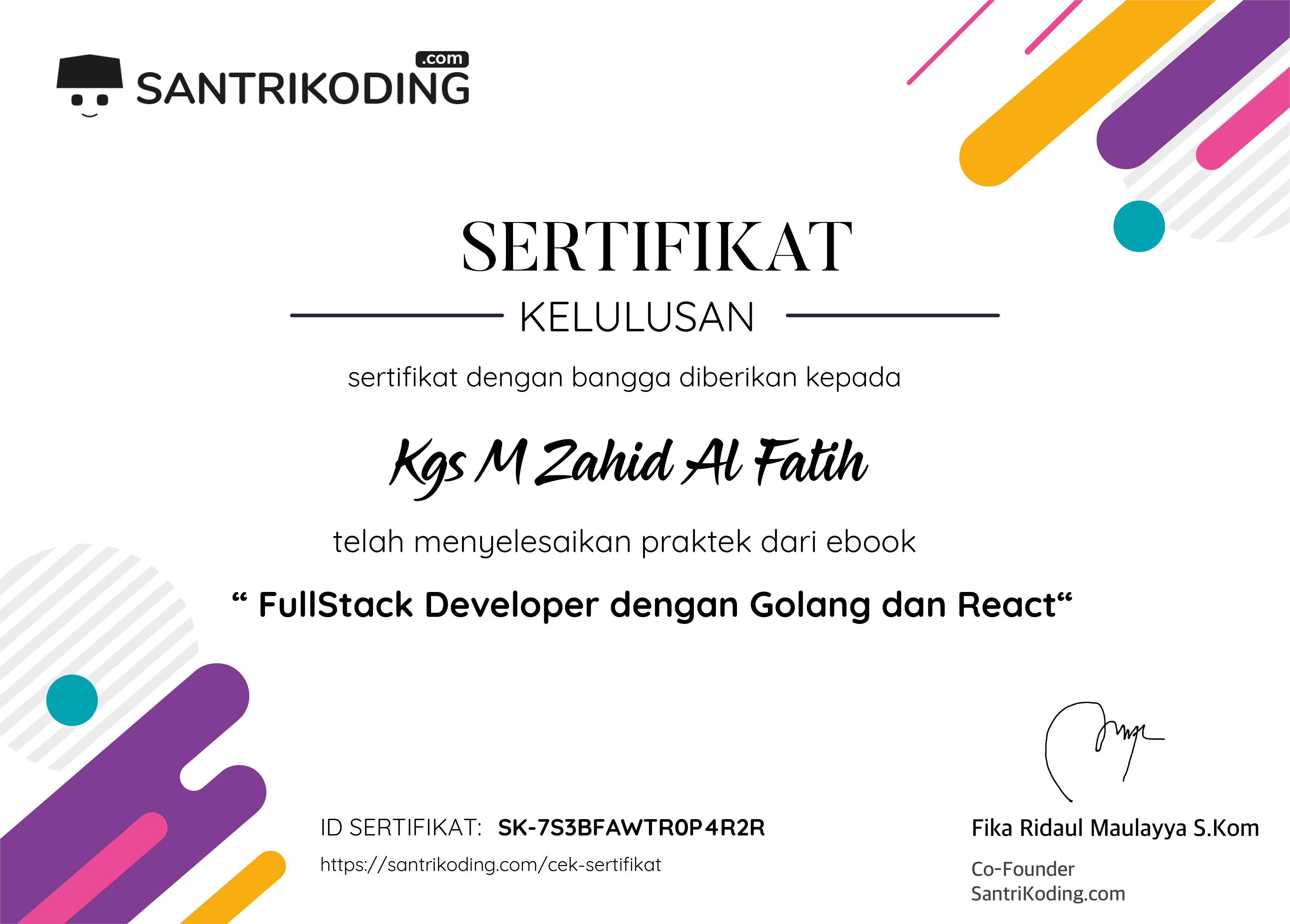 Sertifikat SK-7S3BFAWTR0P4R2R