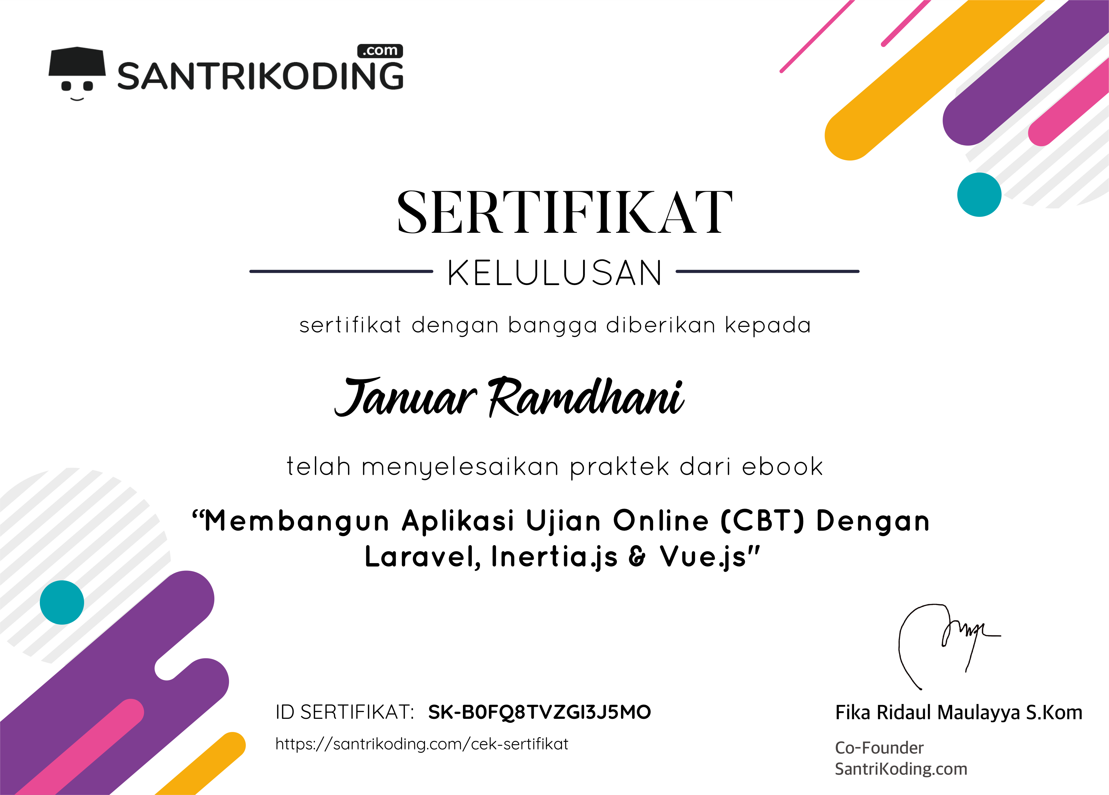 Sertifikat SK-B0FQ8TVZGI3J5MO