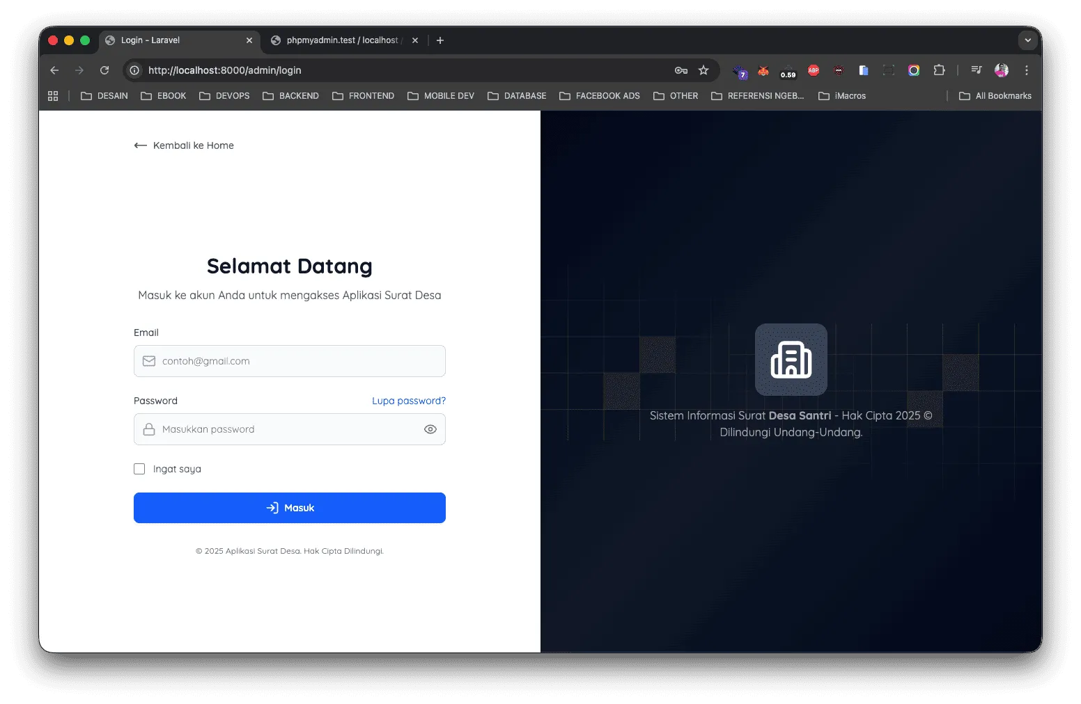 Login Admin