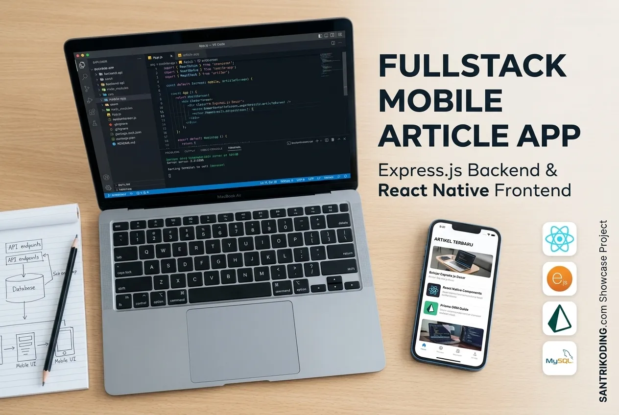 Fullstack Mobile Article App - Express.js & React Native