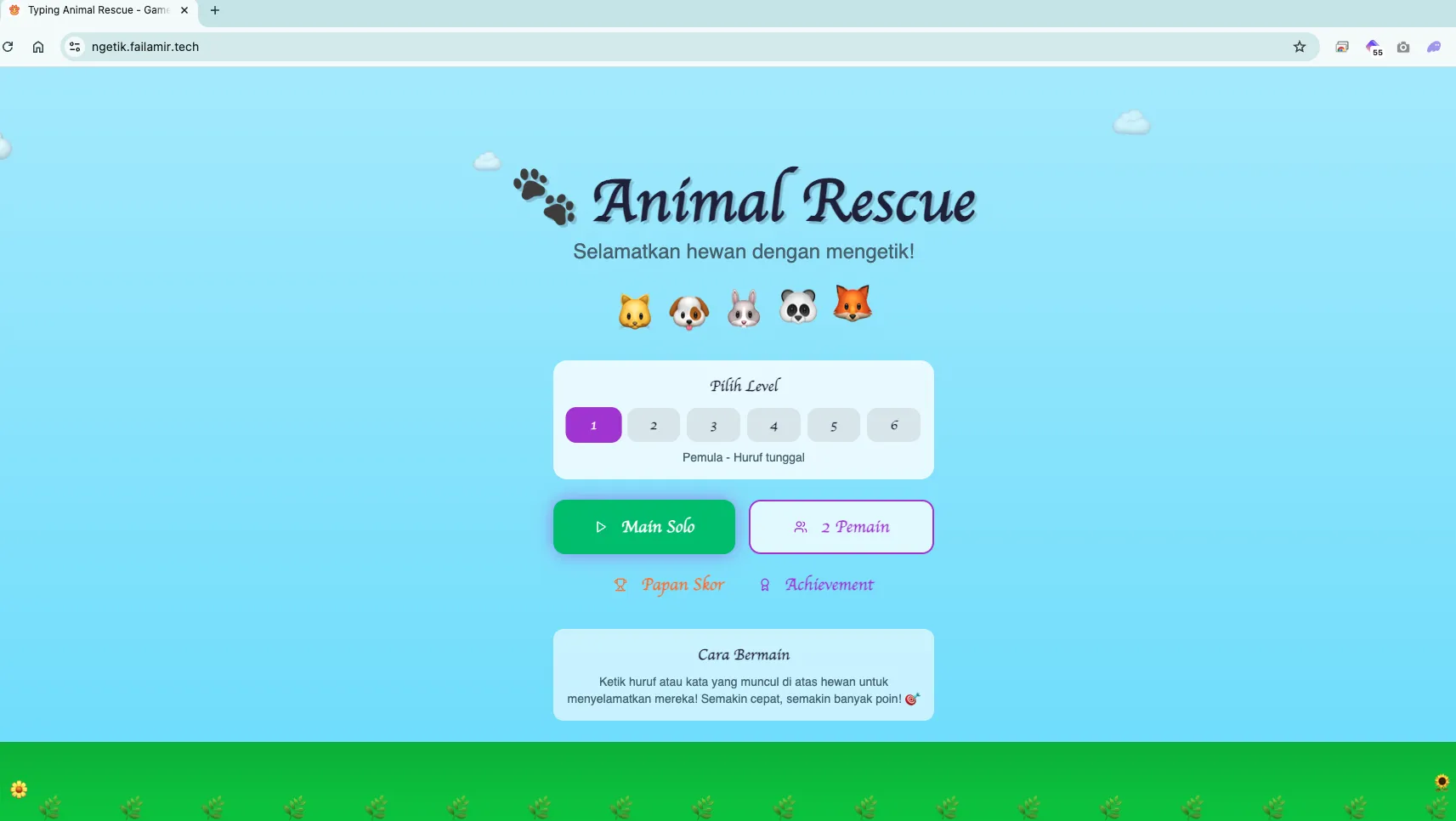 Typing Animal Rescue