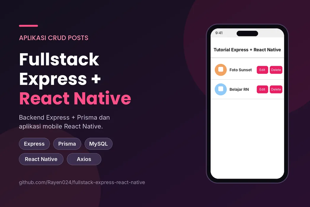 fullstack-express-react-native (Aplikasi CRUD)