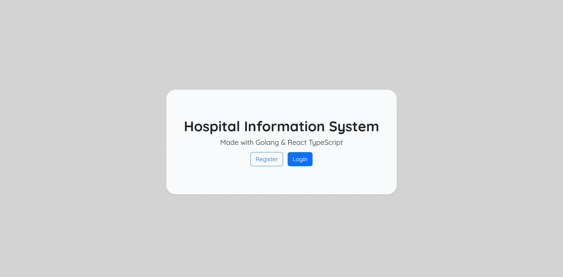 Hospital Information System