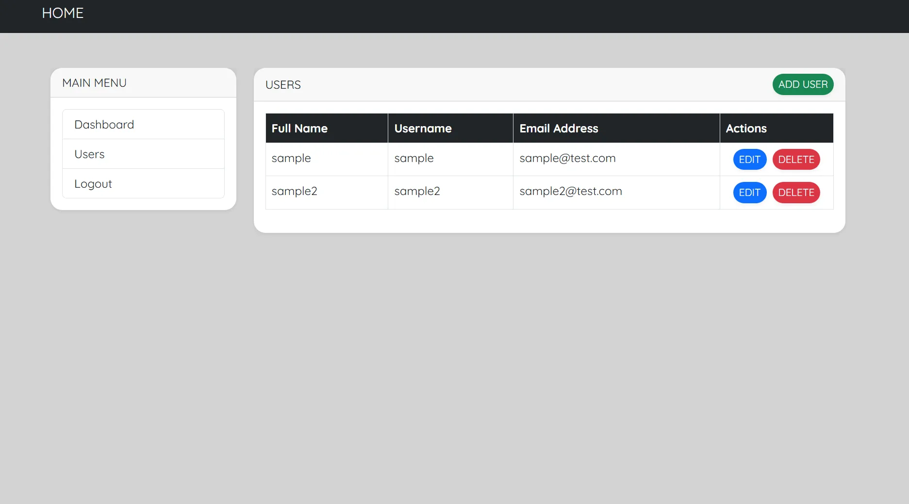 User Management (React + Golang)